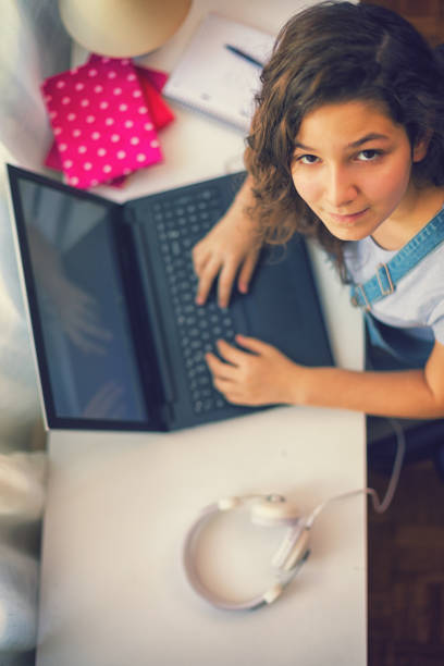 istock Beautiful Teenage Girl Doing Homework 837653768