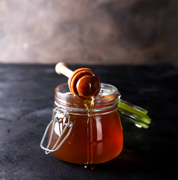 istock Honey in a pot or jar 837669614