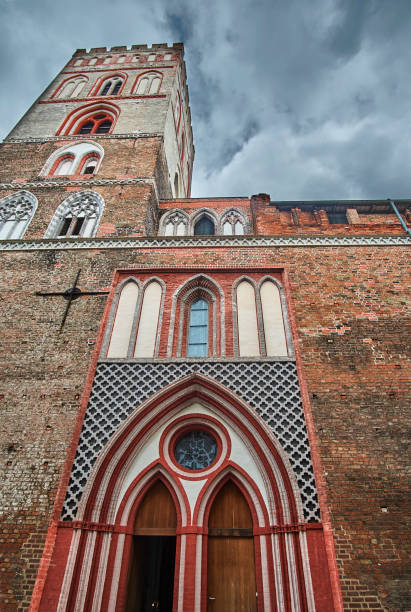 mittelalterliche gotische kirche - frankfurt oder stock-fotos und bilder