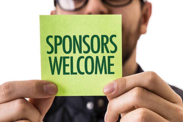 Sponsors Welcome Sponsors Welcome sign sponsorship stock pictures, royalty-free photos & images