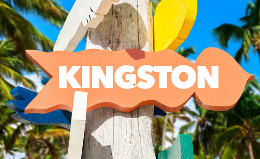 Kingston directional sign