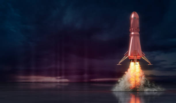 istock rocket launch, illustration concept of business 837735818