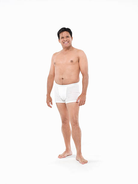 envelhecimento natural do corpo masculino - roupa interior imagens e fotografias de stock