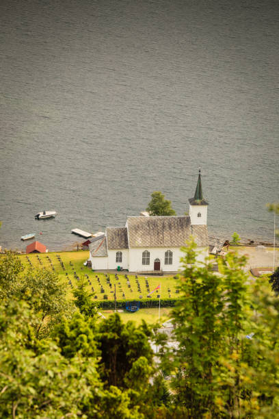istock Bruvik Lutheran Church, island Osteroy Norway 837741992