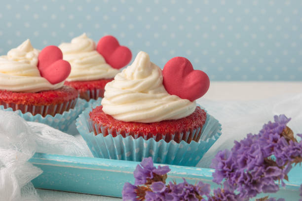 istock Heart cupcakes for Valentine's Day 837770516