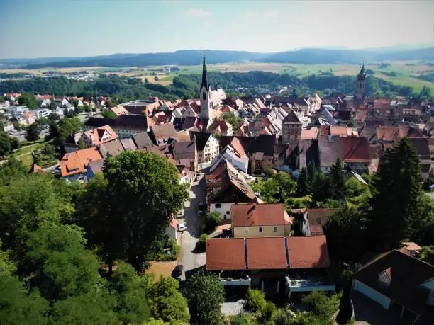 The beautiful skyline of Rottweil Germany.