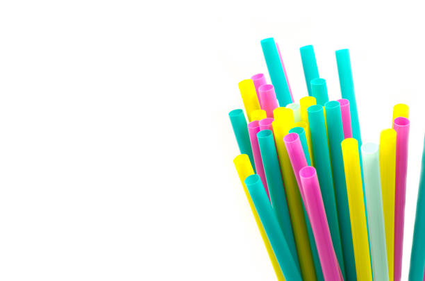 istock sipping straws on the white background 837867590
