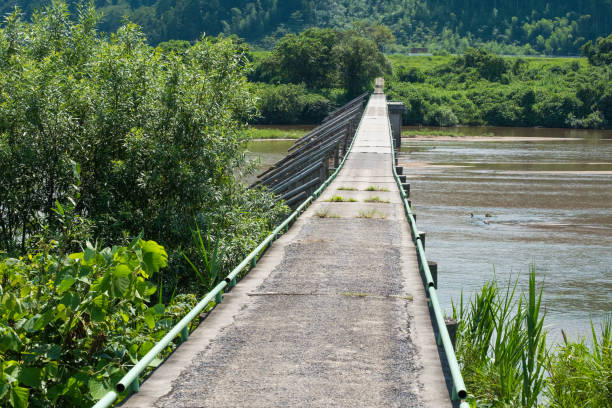 istock A flood bridge hanging over the Hii River in the Shimane prefecture. 837894458