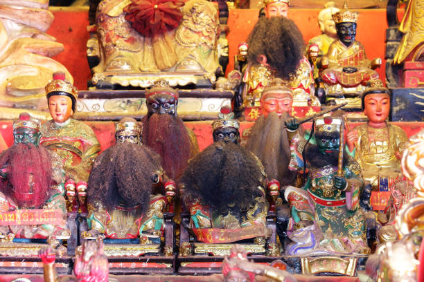 istock tradition chinese god doll in shrine. 837932612