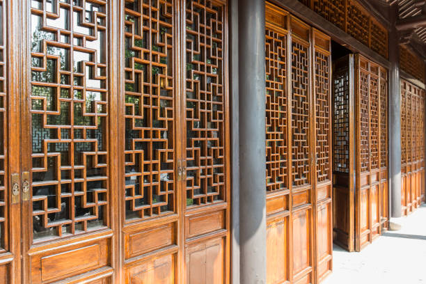 istock Chinese antique door 837957078