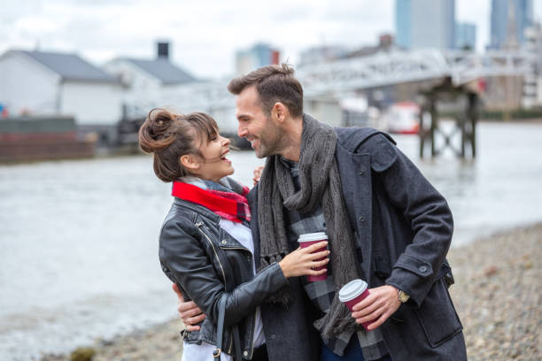istock Romantic couple embracing and looking at each other 837969116