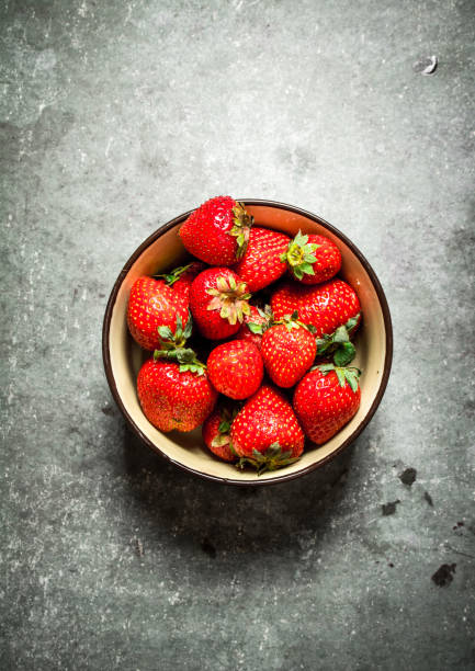 istock Ripe strawberries in a bowl. 837970084
