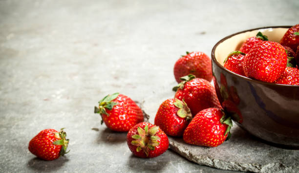 istock Ripe strawberries in a bowl. 837970514