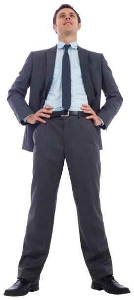 istock Happy businessman with hands on hips 837981464