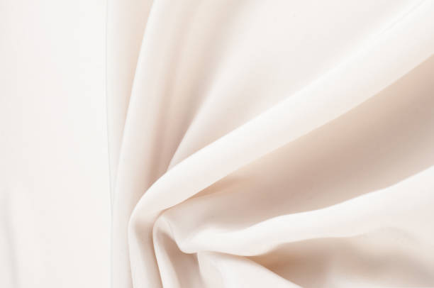 istock Fabric silk texture, creamy, pale beige 837987354