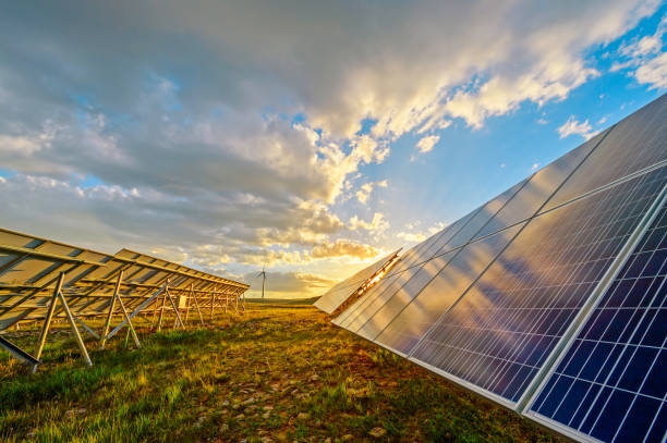 istock Solar Panels, Photovoltaic array at the Inner Mongolia of China. 837997318