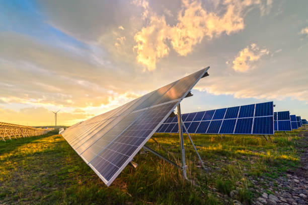 istock Solar Panels, Photovoltaic array at the Inner Mongolia of China. 837997366