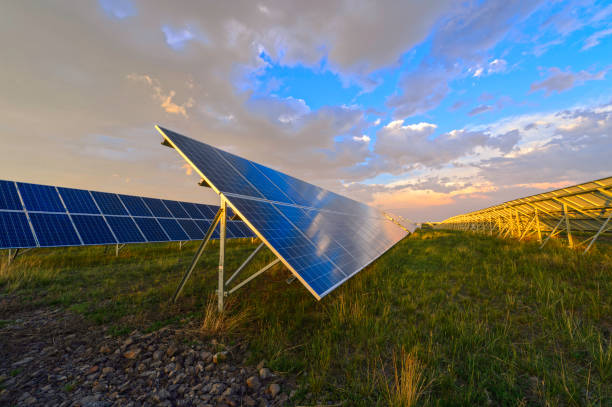 istock Solar Panels, Photovoltaic array at the Inner Mongolia of China. 837997702