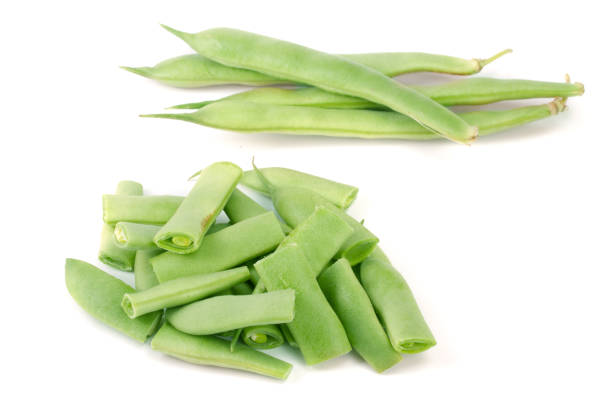 istock Green beans isolated on a white background 838008070