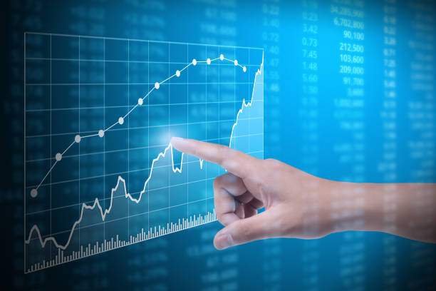 istock hand with financial chart symbols coming from hand 838008110