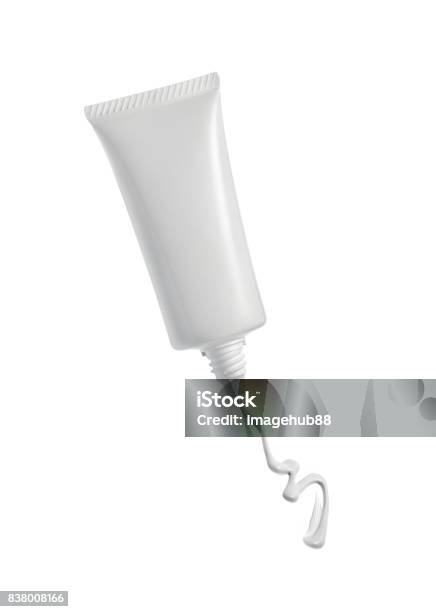 Cosmetic Cream Tube Stock Photo - Download Image Now - Cream - Dairy Product, Tube, Moisturizer
