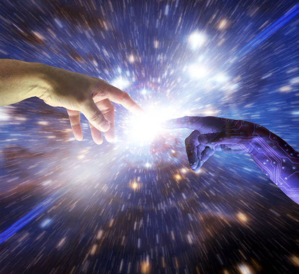 istock AI Artificial Intelligence Intelligent Hand of Cyborg God 838009092