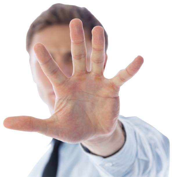 istock Businessman with hand out 838017830