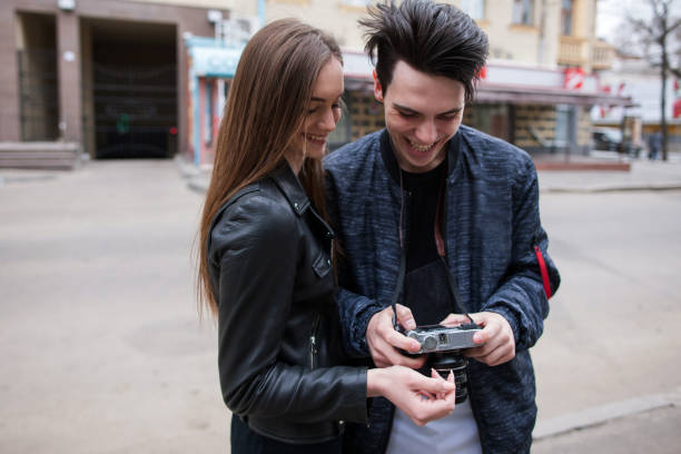 istock Street photo shoot. Photographers enjoy process 838020364