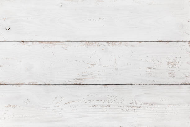 Holzbrett Weiß Lackiert Stockfoto und mehr Bilder von Holz - Holz, Weiß, Alt