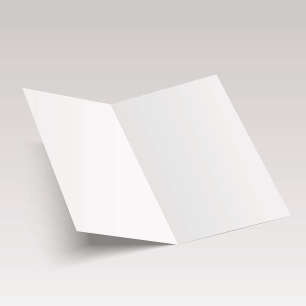 istock Mock up opened magazine, journal, booklet, postcard, flyer, business card or brochure . Vector Illustration 838039658