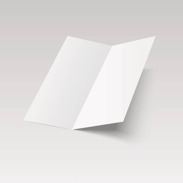 istock Mock up opened magazine, journal, booklet, postcard, flyer, business card or brochure . Vector Illustration 838039746