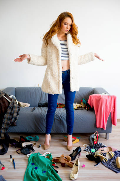 istock Girl can't decide what to wear 838049082