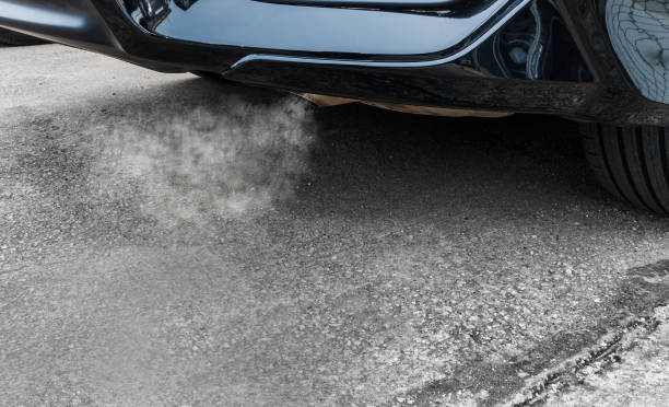 istock Exhaust from black car , air pollution concept. 838063316