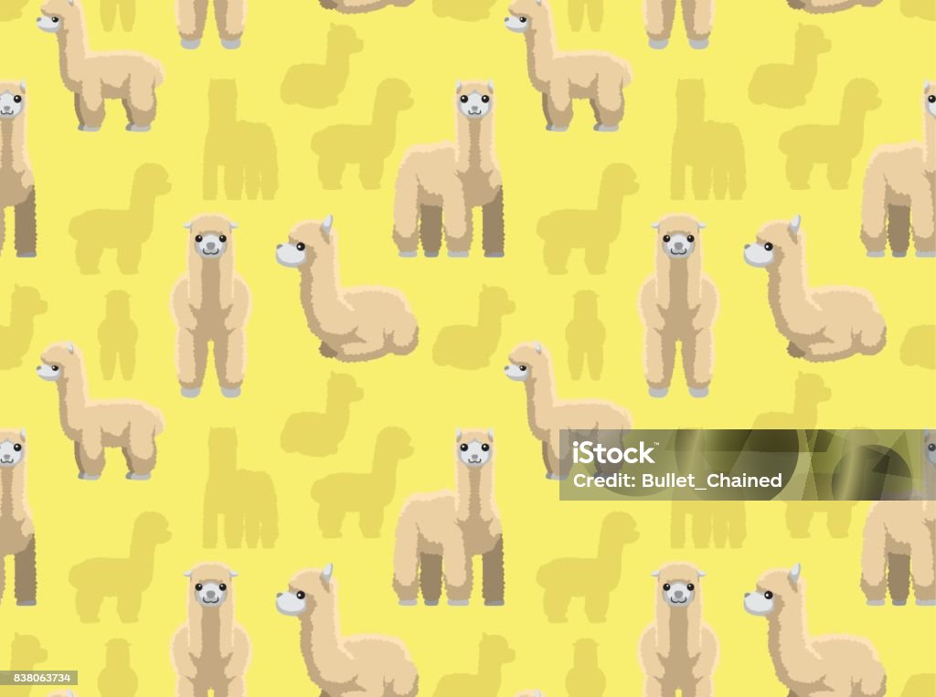 Alpaca Seamless Wallpaper Stock Illustration - Download Image Now - Alpaca,  Animal, Backgrounds - iStock