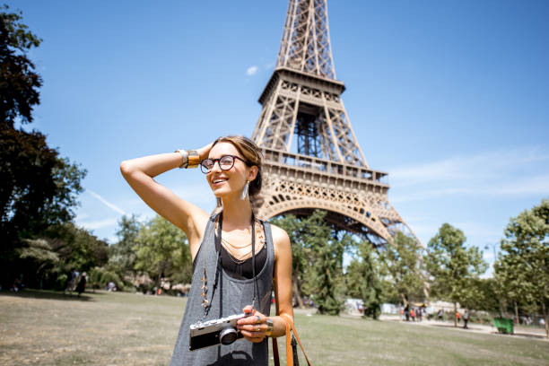 istock Woman walking in Paris 838070826