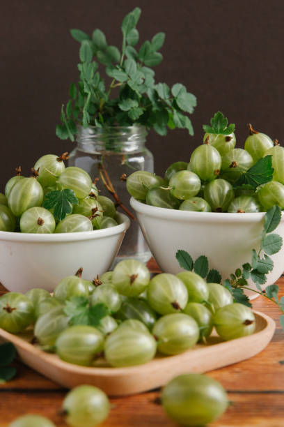 istock Organic sweet and ripe gooseberries 838071590