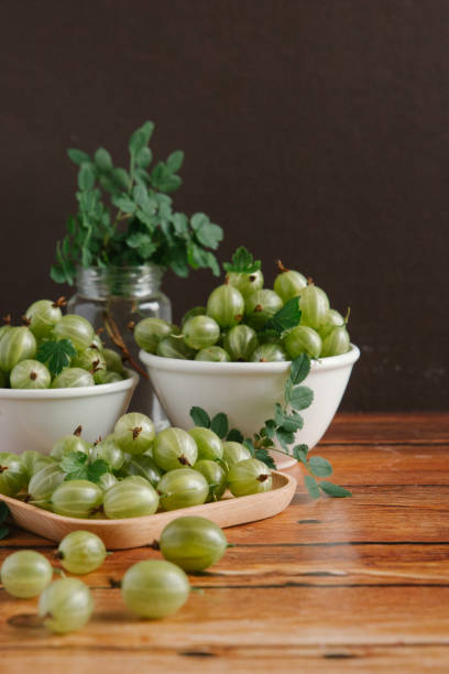 istock Organic sweet and ripe gooseberries 838071596