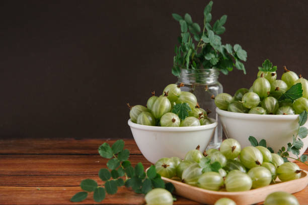 istock Organic sweet and ripe gooseberries 838071606