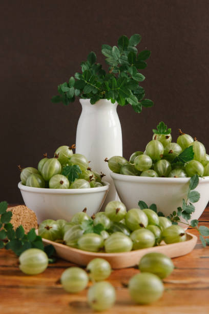 istock Organic sweet and ripe gooseberries 838071622