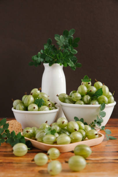 istock Organic sweet and ripe gooseberries 838071626