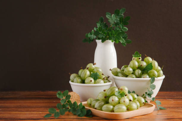 istock Organic sweet and ripe gooseberries 838071646