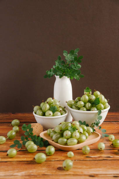 istock Organic sweet and ripe gooseberries 838071668