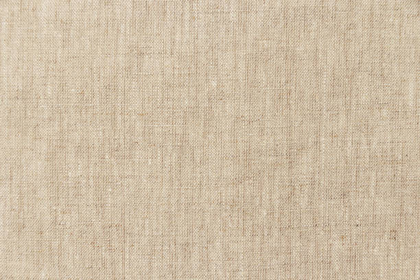 marrón claro textura lino o fondo para su diseño - cloth fabrics materials fotografías e imágenes de stock