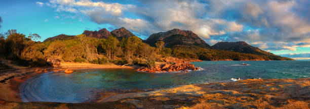 istock Panorama of Honeymoon Bay 838079060
