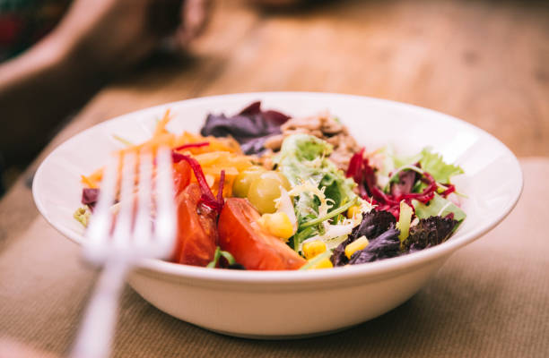 istock Mediterranean salad dish in restaurant 838086918