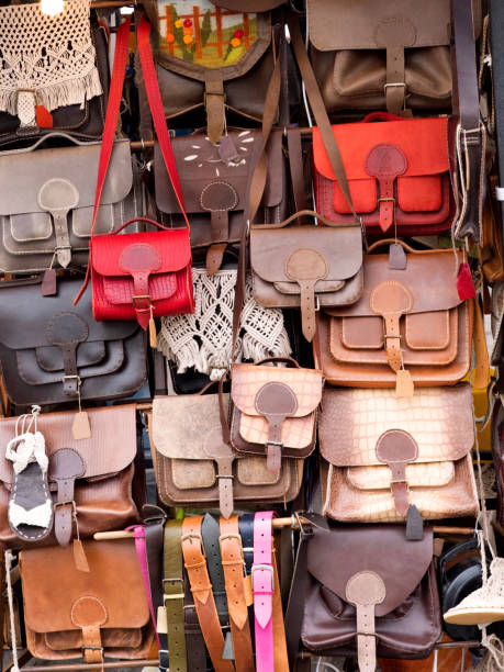 istock Traditional handicraft products on the market stall 838089634