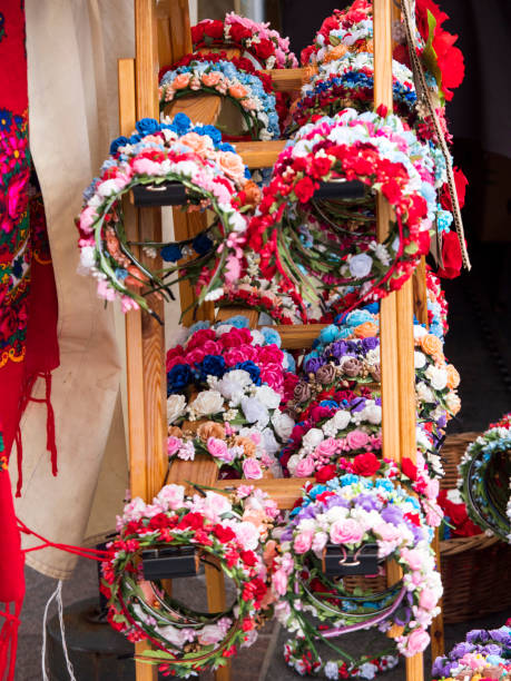 istock Traditional handicraft products on the market stall 838091134
