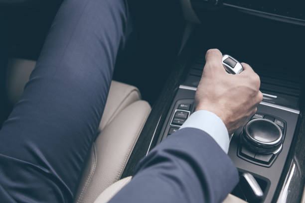 istock Young business man test drive new car 838093302