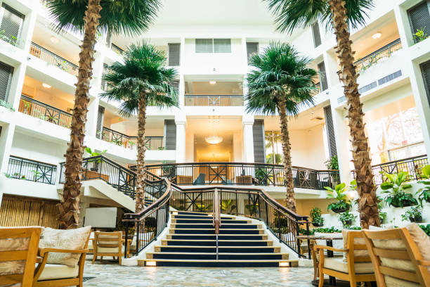 Interior view of gorgeous hotel