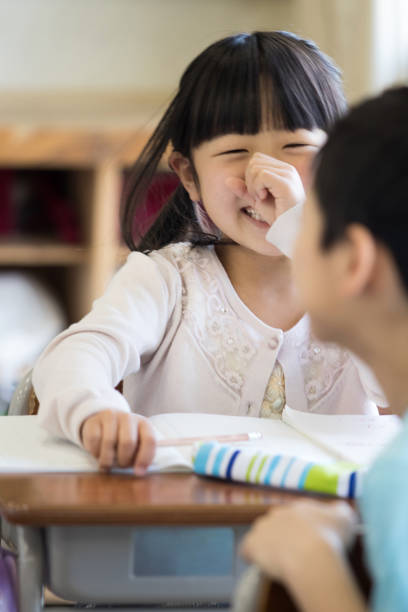 istock Elementary school children to talk in the classroom 838116000